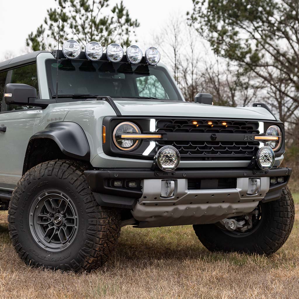 RTR Front Bumper Light Mount Kit w/ PROJECT X HP.70 Lights (21+ Bronco &amp; 22+ Bronco Raptor w/ Modular Front Bumper) - RTR Vehicles