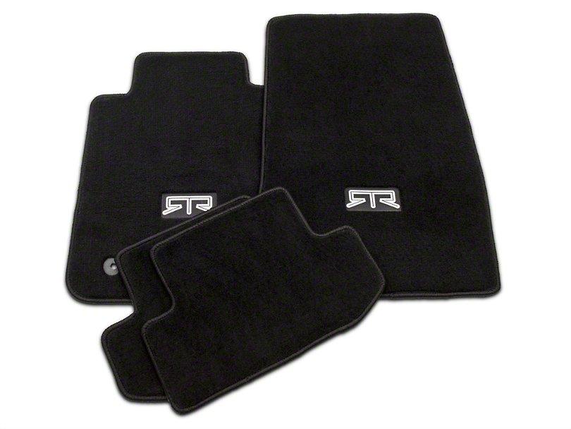 RTR Front & Rear Floor Mats w/ RTR Logo - Black (15-21 Mustang - All) - RTR Vehicles