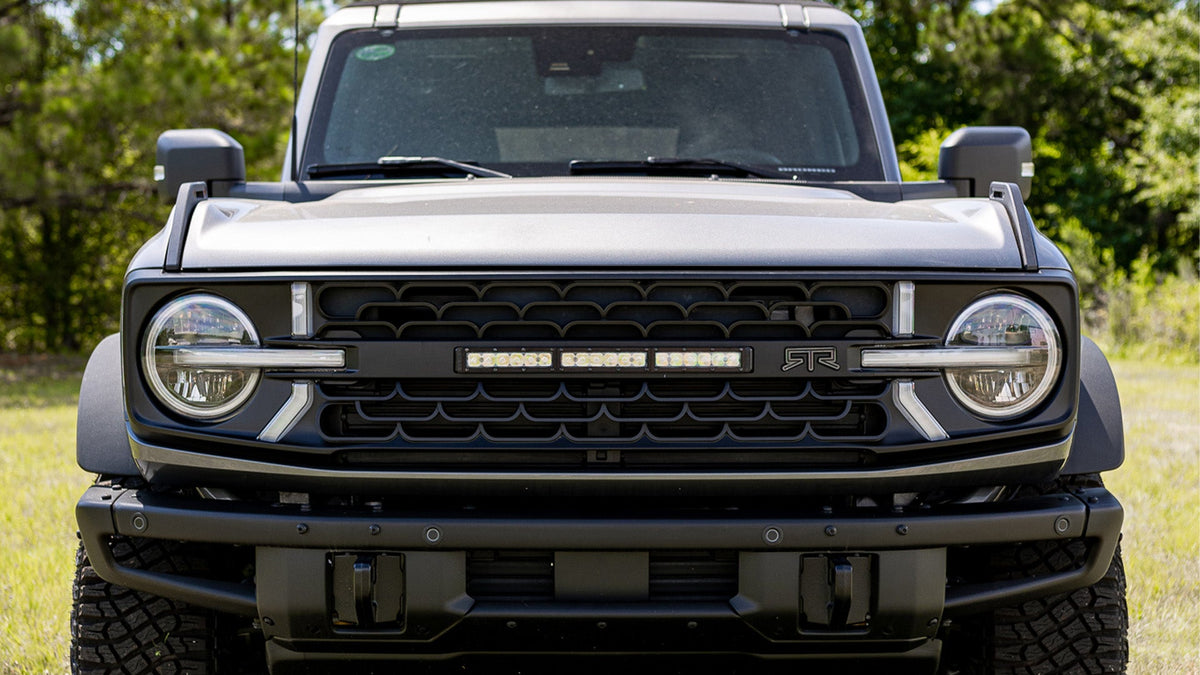 RTR Lightbar Grille w/ LED Lights (21+ Bronco) RTR Vehicles