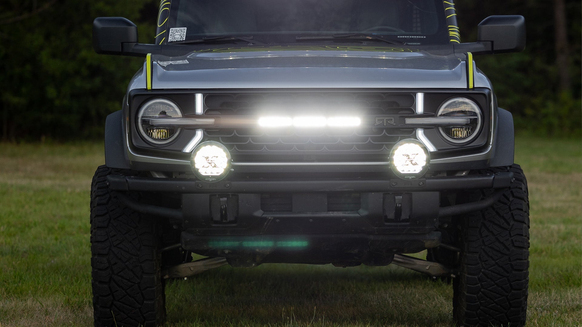 RTR Light Bar w/ PROJECT X FF.70 Lights (21+ Bronco - ALL/22+
