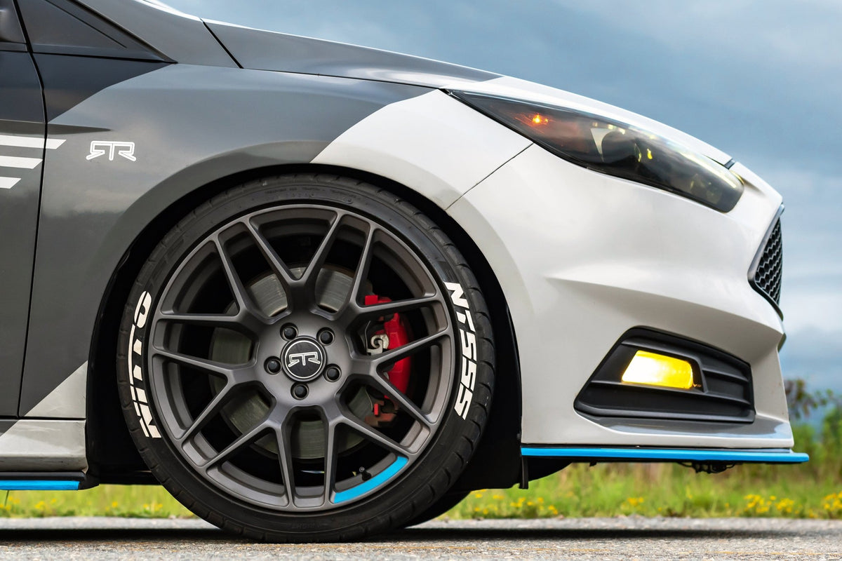 White Focus Rims 2022 Ford Focus St White Black Rims