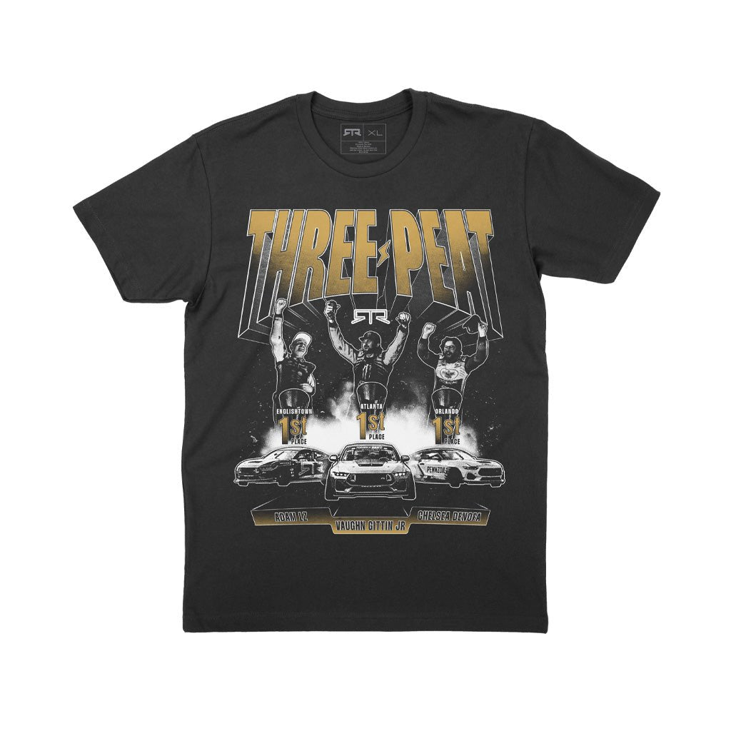 Black RTR Three-Peat Tee Limited Design Series