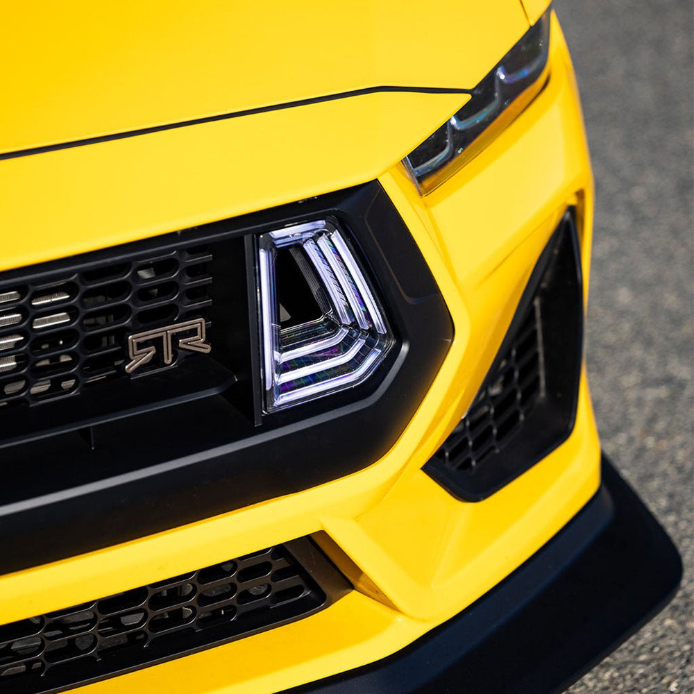 Yellow Rtr RTR Upper Grille w/ LED Air Intakes (24+ Mustang) - RTR Vehicles