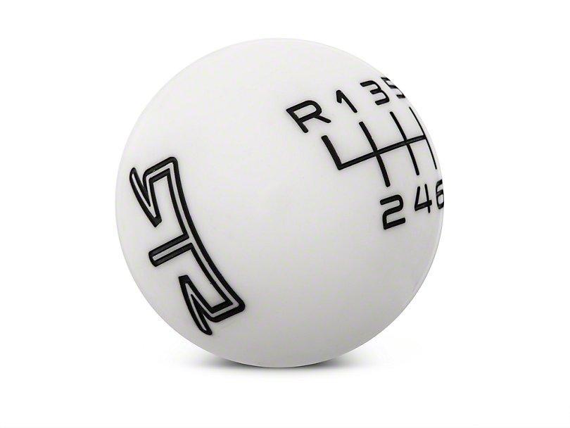 RTR White Shift Knob - Black Engraving (11-14 GT, V6) - RTR Vehicles