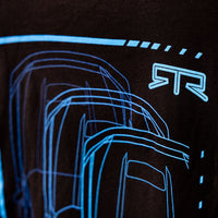 Back of RTR Tee with X-Ray Design | RTR Vehicles